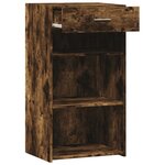 vidaXL Buffet chêne fumé 50x42 5x93 cm bois d'ingénierie