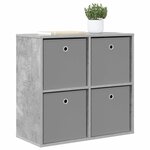 vidaXL Buffet Gris béton 68 5 x 32 x 67 cm