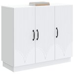 vidaXL Buffet Blanc 89 x 34 5 x 77 cm Bois d'ingénierie