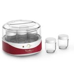 Moulinex yg229510 yogurteo yaourtiere 7 pots - rouge et blanc