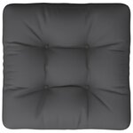 vidaXL Coussin de palette anthracite 50x50x12 cm tissu