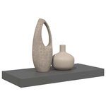 vidaXL Étagère murale flottante Gris brillant 50x23x3 8 cm MDF