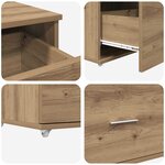 vidaXL Armoire à tiroirs Marron 55 x 45 x 33 5 cm Bois d'ingénierie