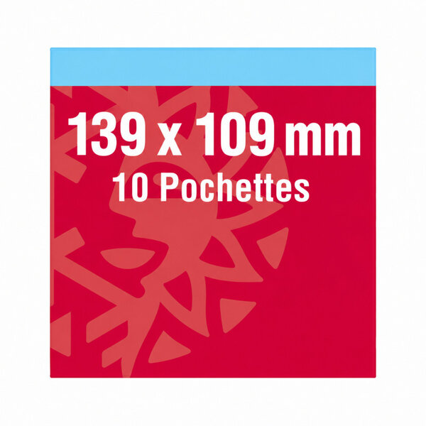Pochettes double soudure 139 x 109 mm pour bloc Strasbourg.
