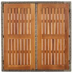 vidaXL Ensemble à manger de jardin 3 Pièces coussins gris résine tressée