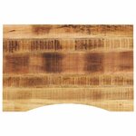 vidaXL Dessus de bureau avec courbe 80x60x2 5 cm manguier massif brut
