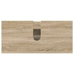 vidaXL Ensemble de mobilier de salle de bain 4 Pièces Chêne sonoma