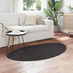 vidaXL Tapis HUARTE Anthracite 80 x 150 cm Polyester