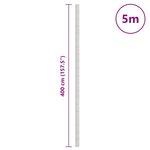 vidaXL Membrane anti-mauvaises herbes blanc 4x5 m PP