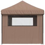 vidaXL Tente de réception pliable escamotable avec 4 parois latérales