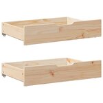 vidaXL Cadre de lit avec tiroirs sans matelas 120x190 cm