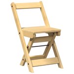 vidaXL Chaises à manger pliables lot de 4 Corona bois massif de pin