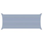 vidaXL Voile d'ombre Bleu et Blanc 2 x 5 m 100   polyester Oxford
