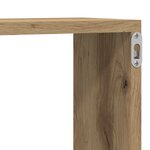 Étagères murales vidaXL en chêne fait main 80x15x26 cm en bois d'ingénierie