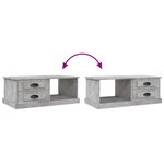 vidaXL Table basse Gris béton 90x50x35 cm Bois d'ingénierie
