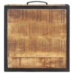 vidaXL Table de chevet 40x40x35 cm Bois de manguier brut