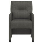 vidaXL Chaises de salle à manger 2 Pièces Noir 57 x 67 x 95 cm Faux cuir