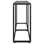 vidaXL Table console Noir 140x35x75 5 cm Verre trempé
