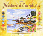 Tableau peinture au numéro Rivage Breton