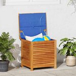 vidaXL Boîte de rangement de jardin persiennes 60x50x56cm bois acacia