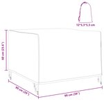 vidaXL Housse de meubles d'extérieur 99 x 99 x 60 cm Tissu Oxford 600D