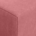 vidaXL Canapé-lit pliable Rose 200 x 70 x 15 cm Velours