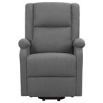 vidaXL Fauteuil de massage inclinable Gris foncé Tissu