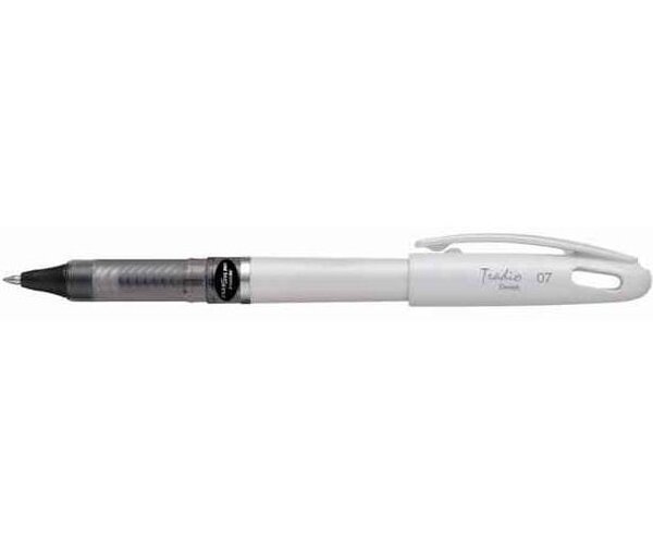Stylo roller EnerGel Tradio BL117W Pte 0,7mm Corps blanc Noire PENTEL
