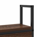 vidaXL Headboard de Rangement avec Station de Charge Chêne marron