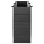 vidaXL Lit surélevé de jardin 250x50x91 cm WPC Gris