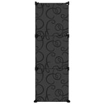 vidaXL Étagère à chaussures Noir 84 5x31x93 5 cm PP