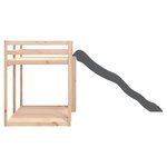 vidaXL Lit superposé avec toboggan et échelle 90x200cm bois pin massif