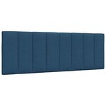 vidaXL Cadre de lit sans matelas bleu 140x200 cm tissu