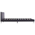 vidaXL Cadre de lit Noir Similicuir 120x200 cm