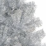 vidaXL Sapin de Noël artificiel avec support argenté 240 cm PET