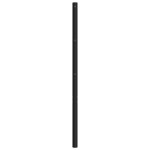 vidaXL Tête de lit métal noir 135 cm