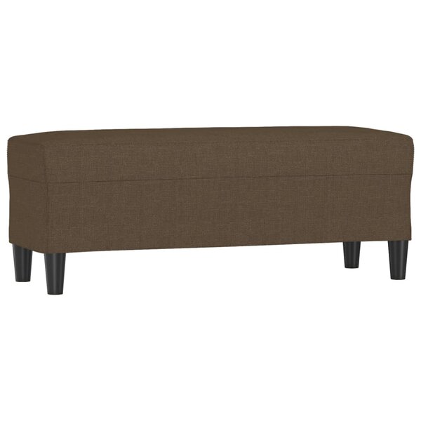 vidaXL Banc Marron 100x35x41 cm Tissu