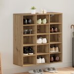 vidaXL Cabinet à chaussures avec étagère avec stockage chêne artisanal 103x30x51 cm