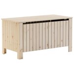vidaXL Boîte de rangement avec couvercle RANA bois massif de pin