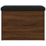 vidaXL Banc de rangement chêne marron 62x42x45 cm bois d'ingénierie