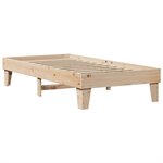 vidaXL Cadre de lit sans matelas 100x200 cm bois massif de pin