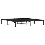 vidaXL Cadre de lit métal sans matelas noir 200x200 cm