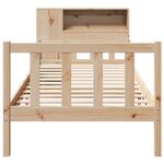 vidaXL Lit bibliothèque sans matelas 100x200 cm bois massif de pin