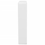 vidaXL Supports d'étagères pour lavabo 2 Pièces blanc trapèze acier