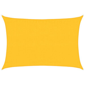 vidaXL Voile d'ombrage 160 g/m² rectangulaire jaune 3 5x5 m PEHD