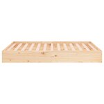 Vidaxl cadre de lit bois massif 140x190 cm