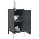 vidaXL Buffet anthracite 36x39x79 cm acier