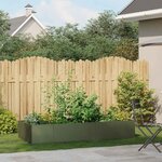 vidaXL Jardinière vert olive 200x80x40 cm acier