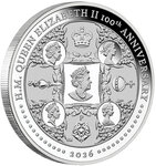 Pièce de monnaie en Argent 1 Dollar g 31.1 (1 oz) Millésime 2026 H.M. QUEEN ELIZABETH II (PRÉCOMMANDE)