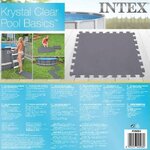 Intex Protecteur de sol rembourré verrouillable 8Pièces 50x50x0 5cm 1 9m²